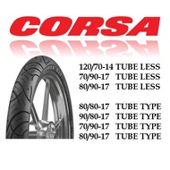 CORSA TIRE S33 80/80-17 90/80-17 70/90-17 120/70-14 TUBE TYPE AND TUBELESS