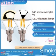 ZLION Crystal Light Bulb, 4W E12/E14/E26/E27 LED Light Bulb, 2023 Warm White semi-plated Candle Cand