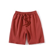 Ami Khaki Heavy 320g Nostalgic National Trendy Retro Red Sports Casual Shorts Beach Pants Five-point