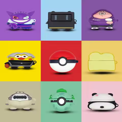 3D Cartoon Case For Beats Solo Buds Headphones Drop resistant Silicone Shockproof Protective Cover A