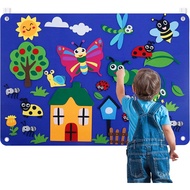 Preschool Insects and Insects Teaching Flannel Felt Story Board Suitable for Children Learning Activ