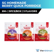 SG Homemade Berry Quick Porridge 8M+ 5pcs/Box - Sweet Potato, Carrot & Tomato / Chinese Yam & Carrot