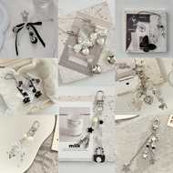 GRACIELO | Cream Dice⚂ Bag Charm Mobile Phone Charm Shoelace Decoration Mobile Phone Lanyard