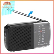 AM/FM Radio with Speaker Mini Transistor Radio Small Radio for Running Cycling
