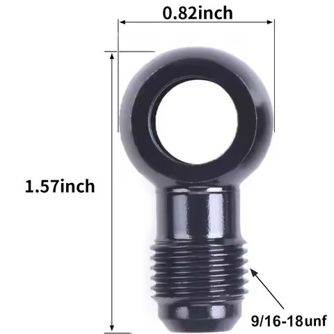 1PC 12mm Fuel Banjo Fittings to 6AN Male Flare Adapter Fuel Line Adapter Aluminum