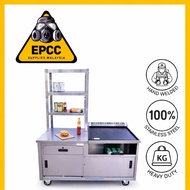 Stainless Steel Burger Stall 2 tier rack