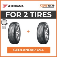 2pcs YOKOHAMA 265/65R17 G94 GEOLANDAR 112S Car Tires