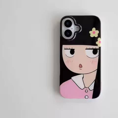 New Japan Cartoon Cute Printed Black Hair Girl Phone Case for Samsung Galaxy S26 S25 S24 S23 S22 S21