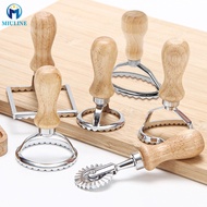 6 Pcs Ravioli Pasta Cutter Wheel Set Ravioli Stamp Maker Cutter with Roller Wheel Set Ravioli Maker 