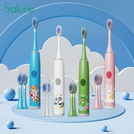 ◕▽ For Children Toothbrush Sonic Electric Toothbrush Cartoon Pattern for Kids with Replace The Tooth Brush Head Ultrasonic