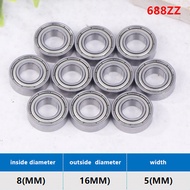 10Pcs 683 684 685 686 687 688 689 ZZ 2Z Small Deep Groove Metal Shielded Miniature Ball Bearing ID 3