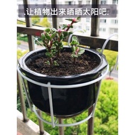 Balcony/Railing Pot Holder Flower Pot Round Wrought-iron Plant Holder/Hanger