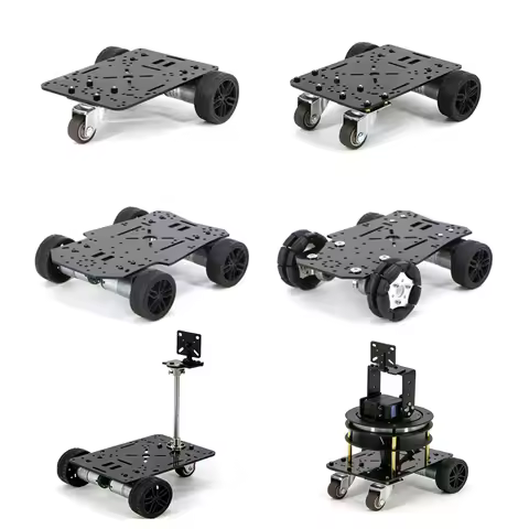 2WD 3WD 4WD All kinds of Car Chassis 310 Encoder Motor Rubber Caster wheel 2 Dof Rotating Gimbal Pro