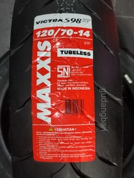 Ban Maxxis Victra 120 / 70 - 14 ban motor matic scooter Tubeless pcx vario 150 baru MA-98ST MA-F1ST