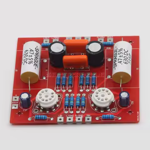 A29 DIY Stereo 12AU7 (ECC82) Tube Preamplifier Board HiFi Preamp Kit Refer Audio Note L2 Circuit
