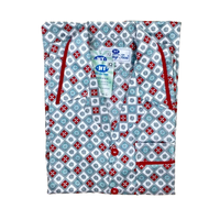 Bộ Pyjama HUONGTAM Phi bóng tay ngắn nam cao cấp(PNP02N3). Chất liệu vải polyester mềm mại thoáng má