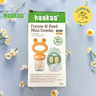 (Haakaa) Baby Fruit Food Feeder & Mini Freezer Nibble Tray Combo ชุดซิลิโคนป้อนผลไม้ อาหาร สำหรับเด็