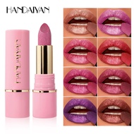 Pearl Lipstick 8 Colors Moisturizing Moisturizing Embossed Silk Mesh Fine Flashing Lip Gloss Lipstic