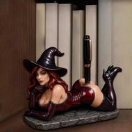 Halloween Funny Witch Pen Holr Funny Witch Pen Holder Desk Pendulum