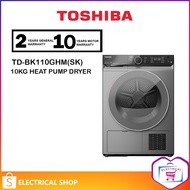 Toshiba 9KG / 10KG Heat Pump TD-BK110GHM(SK) / TDBK110GHMSK / TD-BK100GHM(SK) / TDBK100GHMSK (Silver