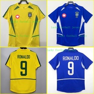 2002 Retro Brazil Ronaldo Home and Away Soccer Jersey Mens Yellow Classic Fans Version Football Shir