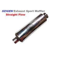 HKS JASMA JS Racing 5Zigen Muffler exhaust 2" Inlet Stainless Steel Exhaust Muffler Pipe Silver Sile