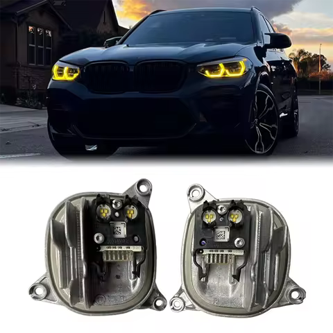 Lemon Yellow DRL LED Modules For BMW G01 X3 G02 X4 F97 X3M F98 X4M CSL Daytime Running Lights Adapti