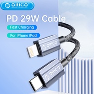 ORICO 29W PD USB Cable For iPhone 14 13 11 12 Pro Max Fast Charging Phone Date USB C Cable For iPad Charger Cord Accessories
