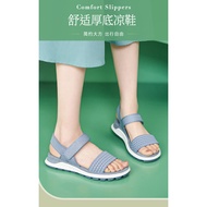 Sandals Women Flat Sandals Thick-Soled Sandals Breathable Wicking 7HXW
