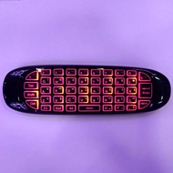 Wireless Remote Mouse C120 USB 2.4G Motion Sensing Air Fly Keyboard with Colorful Backlight