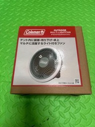 Coleman 戶外露營多功能風扇連燈
