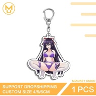 Anime keychain Himejima Akeno High School DxD Mica Acrylic Waifu Sexy Bikini model decoration Unique