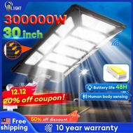 300000W Lampu Jalan Solar LED Outdoor Lighting Waterproof Solar Light Human Body Sensing Lamp