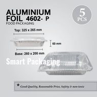 Aluminium Foil Tray/ Bekas Aluminum 4602-P (5sets/pack)