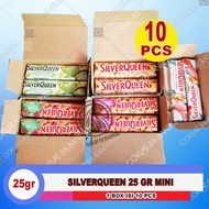 SILVERQUEEN 22 GRAM 1 BOX ISI 10 ex 25 GR, COKLAT SILVERQUEEN 22GR ALMOND MEDE MATCHA YOGHURT
