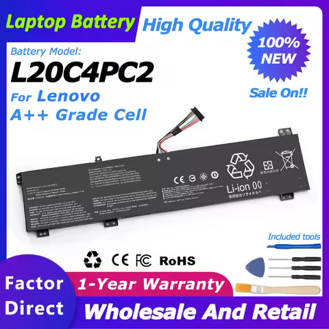 L20C4PC2 L20M4PC2 Laptop Battery 5B11B53885/5B11B53889/SB11B53887 Replacement for Lenovo Legion 5-17