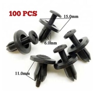 (Fender Clip) 100pc Perdoa Myvi Alza Viva Axia Fender Clip 6mm