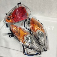 LAMPU DADA LC135 V1 @ CRYPTON X COPY & LAMPU BELAKANG LC 135 V1 CUSTOM LENS OREN