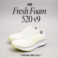 NB X 520 V9 CREAM LIME RUNNING SNEAKERS VOLT