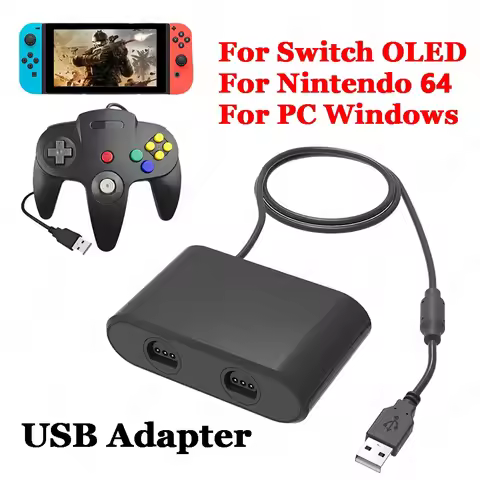 USB Adapter Converter For Nintendo Switch 64/Switch OLED Controller Adapter Gamepad Gaming Converter