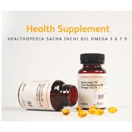 【12.12 PROMOTION】Healthopedia Sacha inchi oil + Sea Buckthorns oil omega 3,6,7,9 softgel (60 Softgel