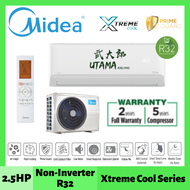 Midea MSAG-25CRN8 2.5HP Xtreme Cool Non-Inverter R32 Wall Mounted Air Conditioner