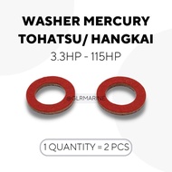 GEAR OIL WASHER MERCURY TOHATSU 3.3HP 4HP 5HP 6HP 8HP 9.8HP 15HP - 40HP GASKET DRAIN PLUG WASHER MINYAK GEAR 332-60006-0