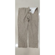 29vpp Men's Vespa pants Size 58 Inches Can Measure 40 West Point Light Brown Color Linen100 Fabric