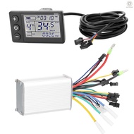 O&amp;G Electric Bike Controller 24V-48V/36V-60V 350W Brushless E-bike Controller with LCD Display Bicycles Motor Scooter Controller S866