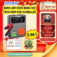 KÍCH BÌNH BƠM LỐP VIETMAP DK-MF139 tặng vá lốp 5 TRONG 1 CHÍNH HÃNG - SMEV phân phối