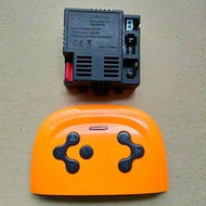 remot dan receiver mobilan aki JR-RX-12V 7pin bloototh 2.4ghz 20A soket merah remote oren remote con