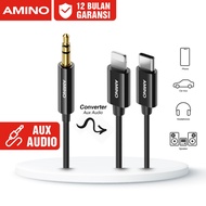 Amino Aux Audio TYPE C To Jack 3.5mm Male To Male/3.5mm To 3.5mm Converter Adapter Headset Speaker car Stereo Music HD Sound Hi-fi For Iphone xiaomi samsung oppo infinix/car Aux/Speaker/Game Voice /Live Show/mp3 Player/Laptop