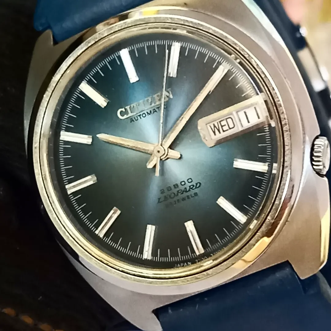 jj02737 jam tangan pria vintage citizen leopard automatic