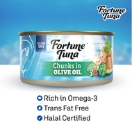 [Bundle of 3] Fortune Tuna Chunks in Olive Oil (170g)